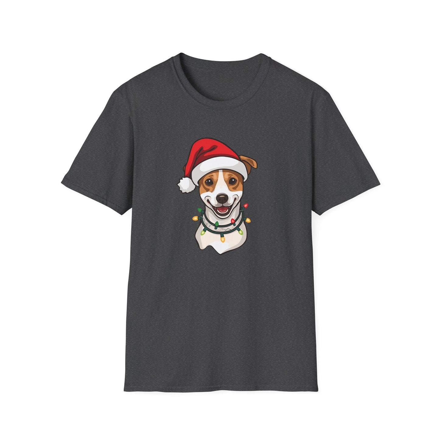 Jack Russell – Santa LED Portrait T-Shirt