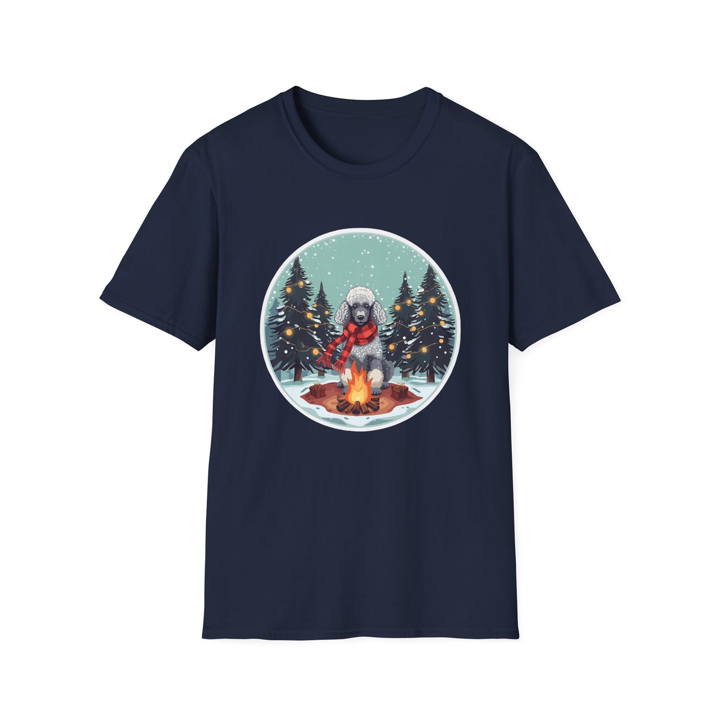 Poodle – Campfire Christmas T-shirt