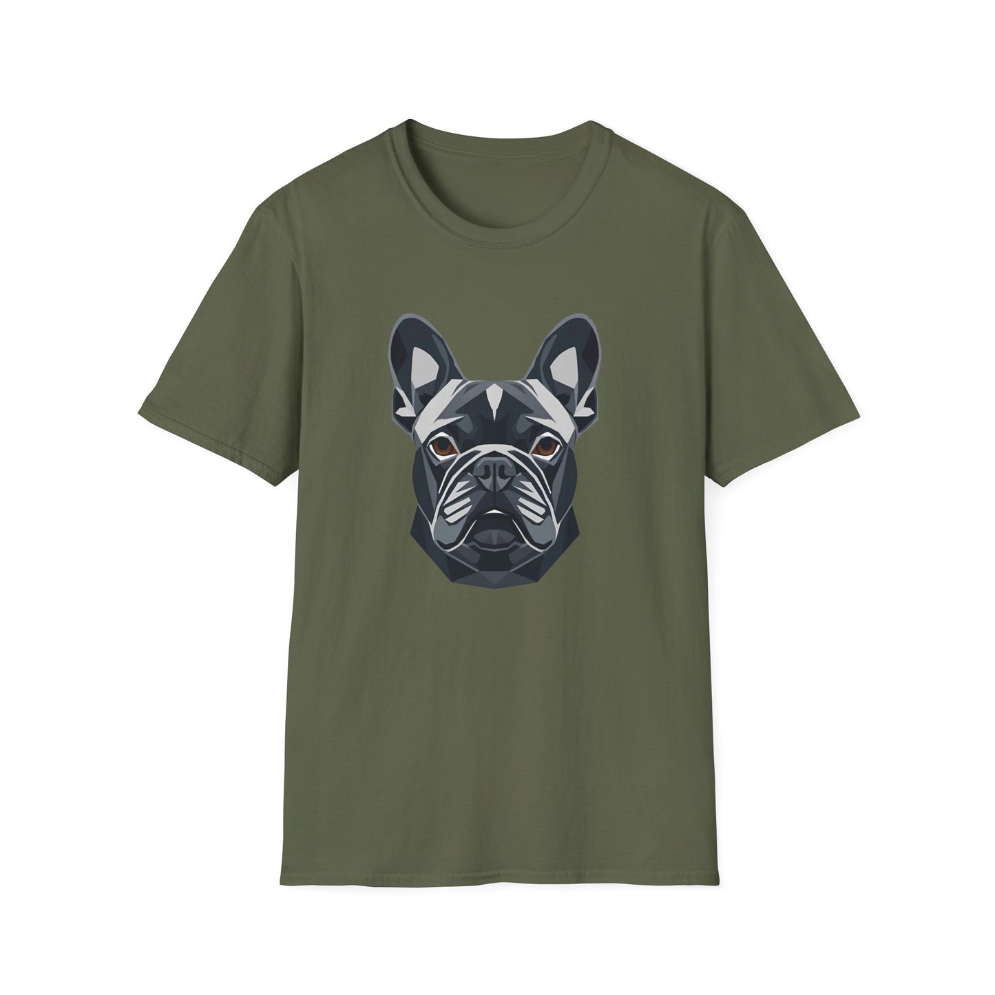 Geometric Frenchie Head