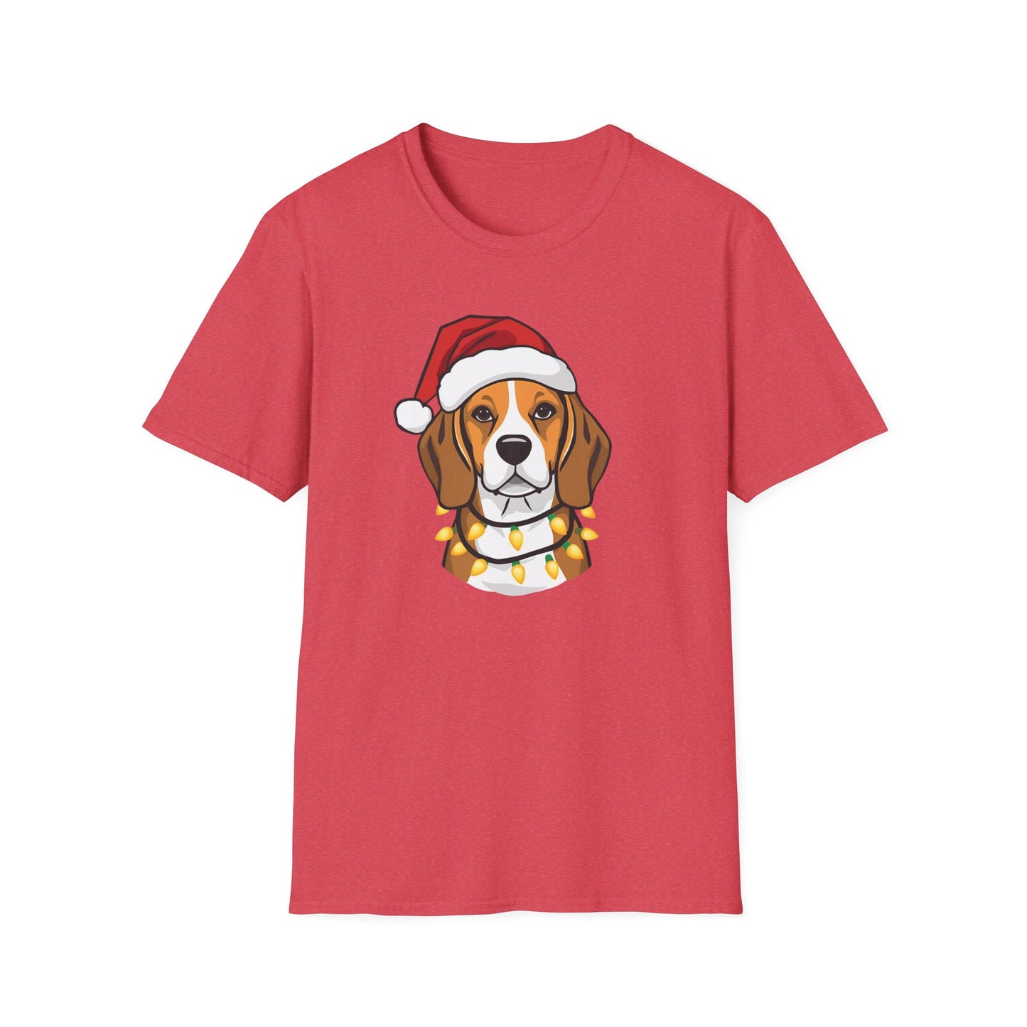 Beagle – Santa Led - Portrait T-shirt