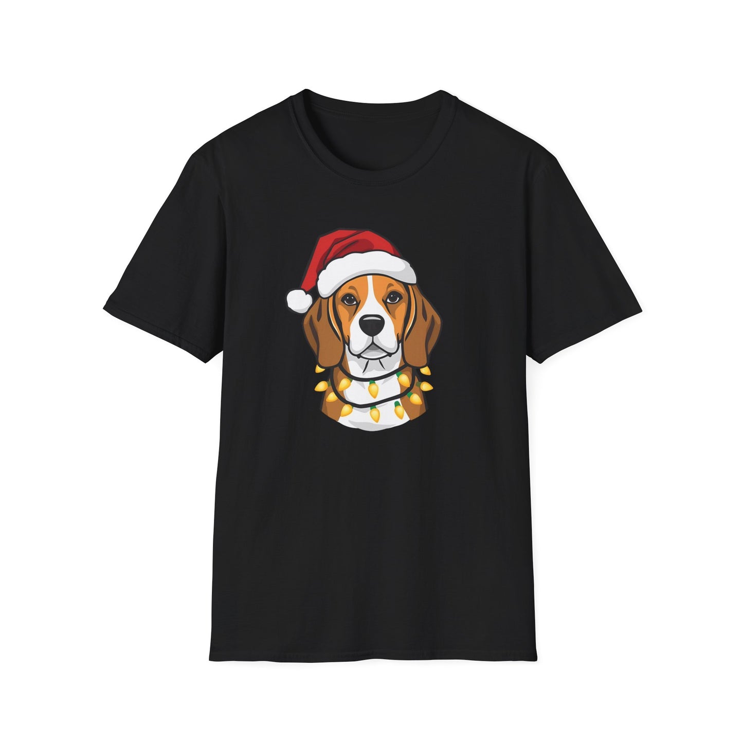 Beagle – Santa Led - Portrait T-shirt
