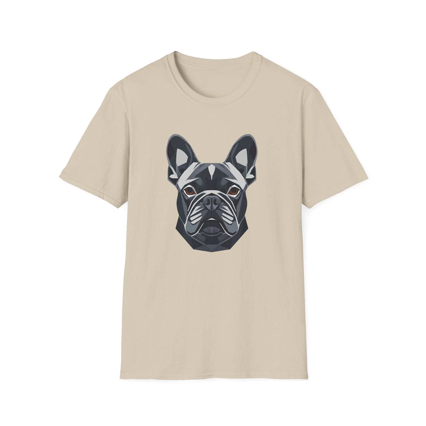 Geometric Frenchie Head