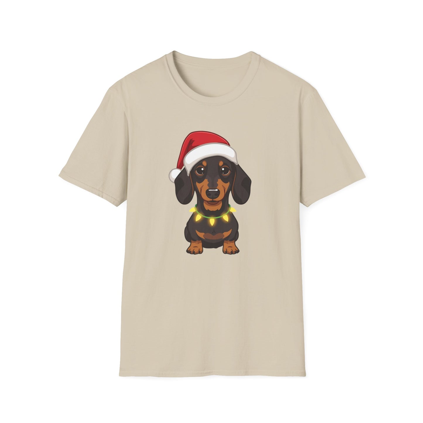 Dachshund – Santa Led - Portrait T-shirt