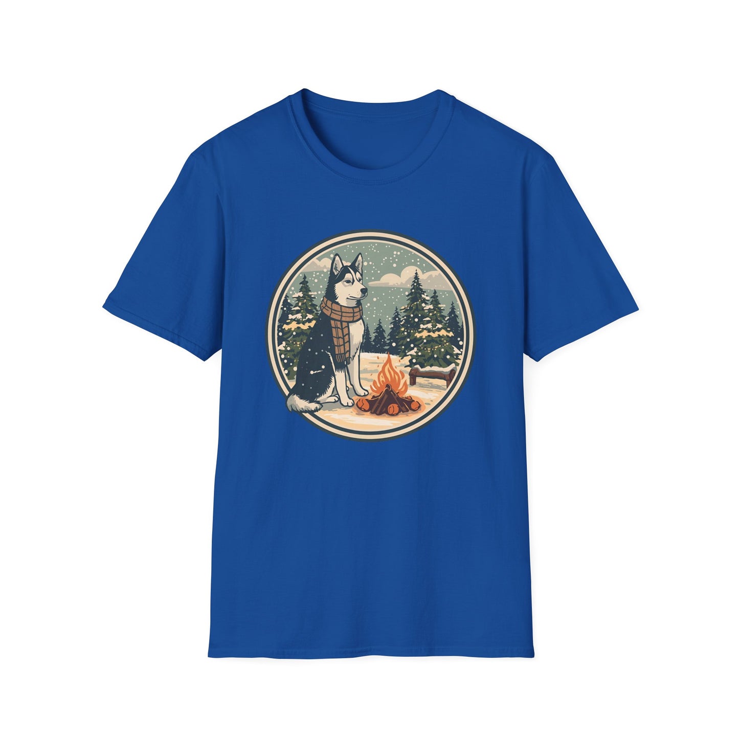 Husky – Campfire Christmas T-shirt