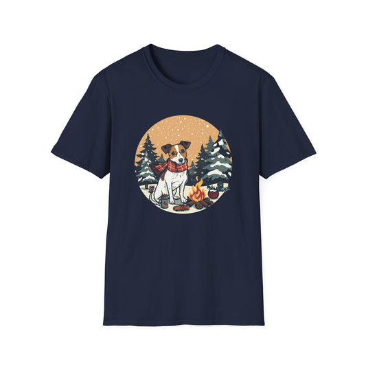 Jack Russell – Christmas Campfire T-Shirt