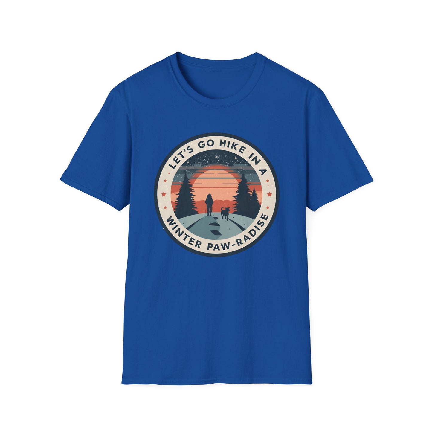 Let’s Go Hike in a Winter Paw-radise T-shirt