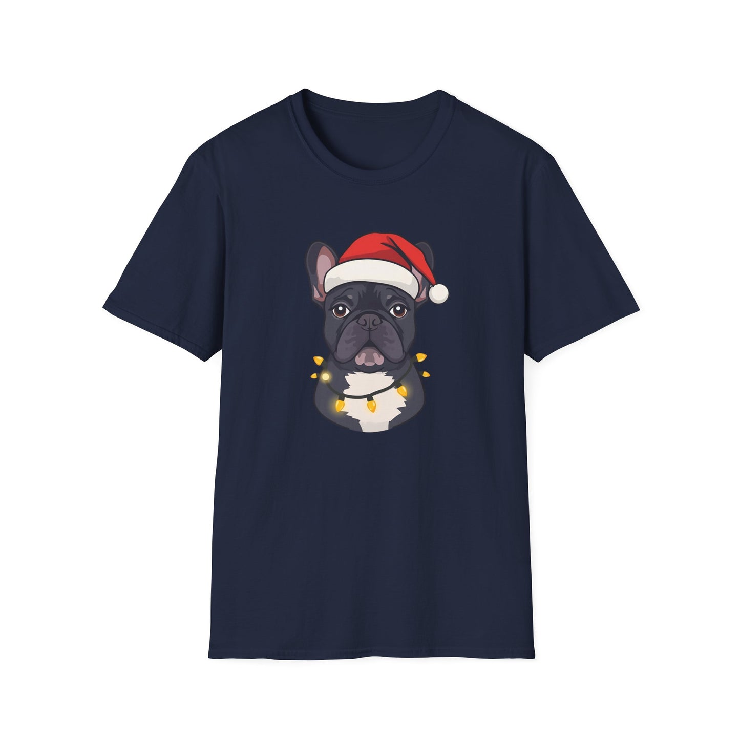 French Bulldog – Santa Led - Portrait T-shirt