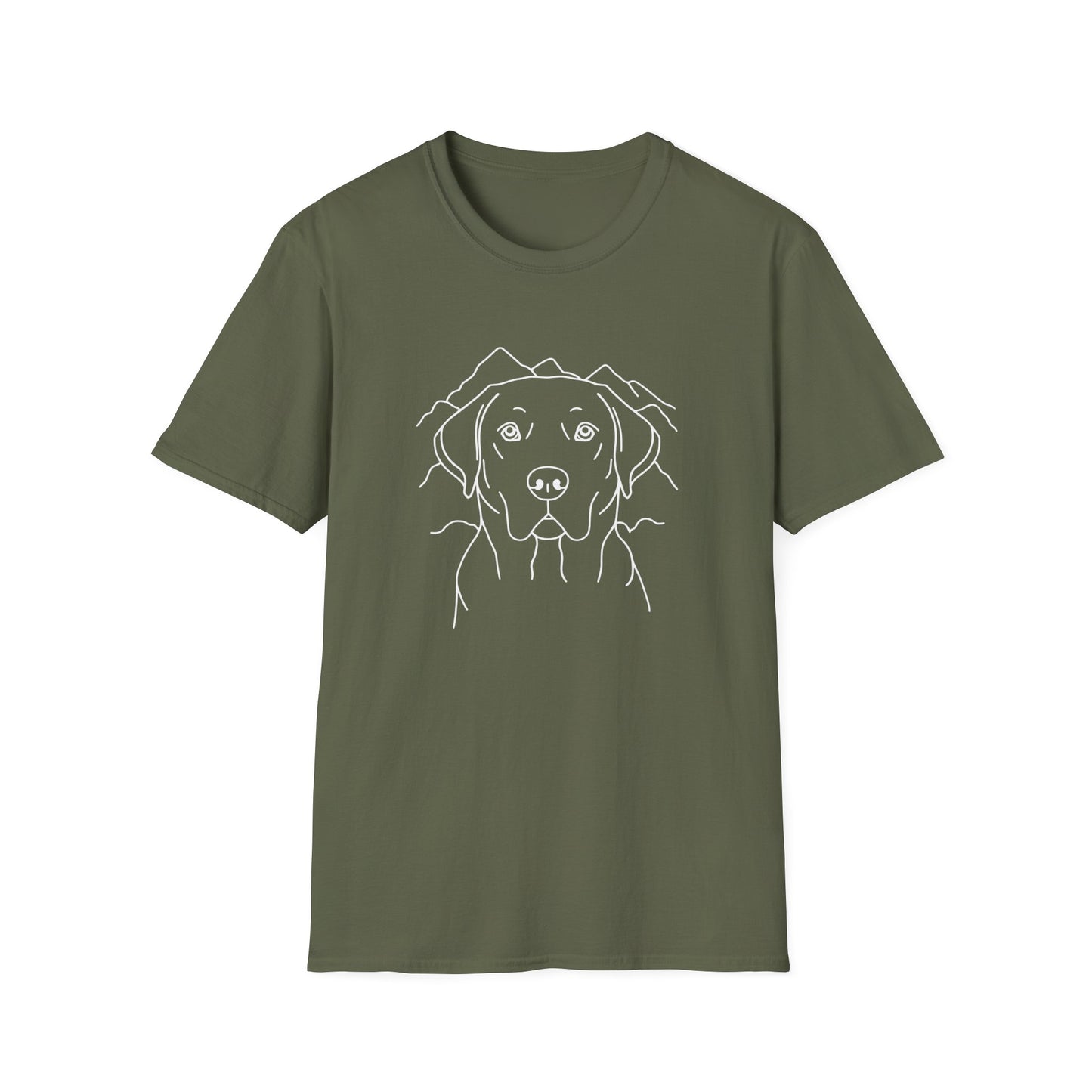 Dog Portrait Line Art Labrador