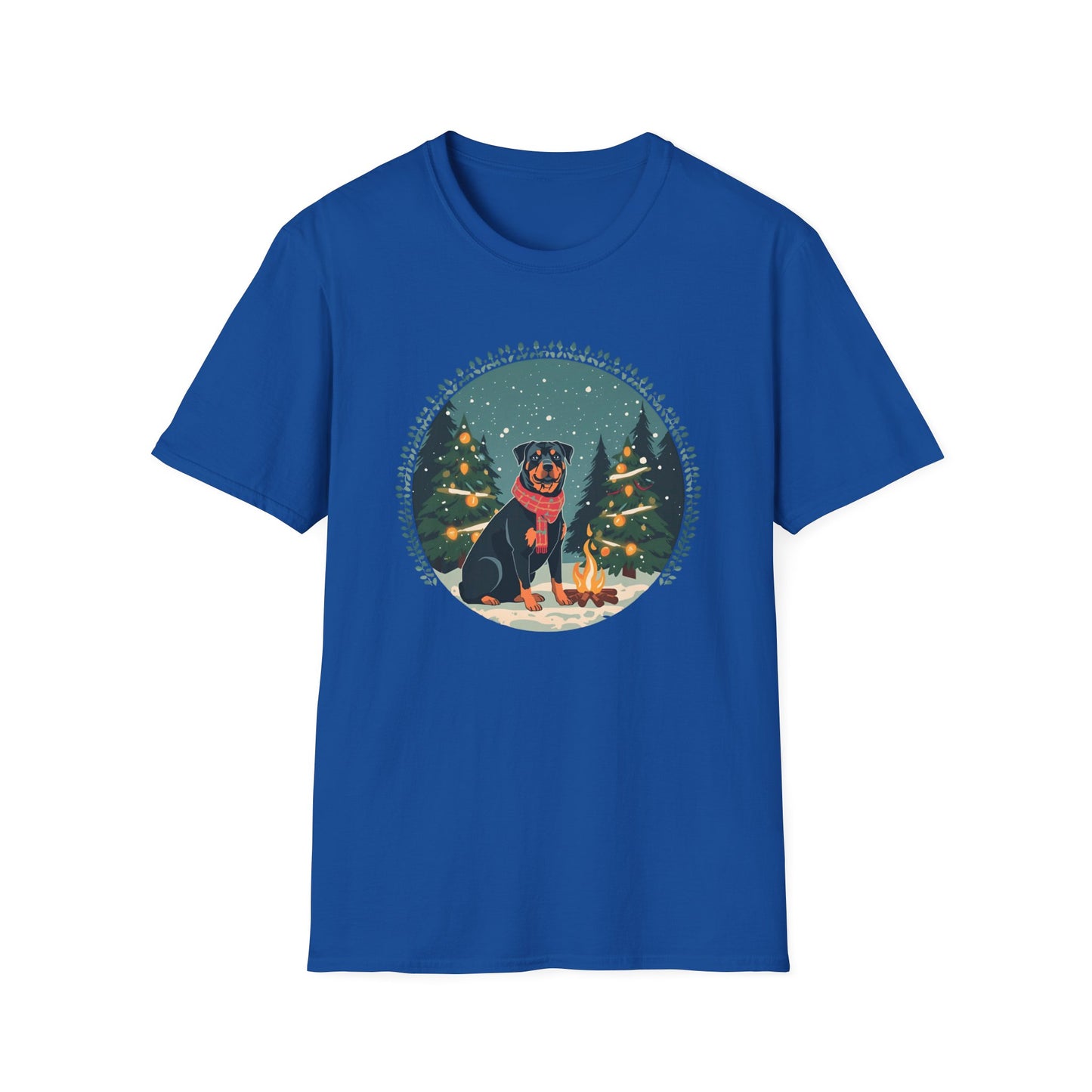 Rottweiler – Campfire Christmas T-shirt
