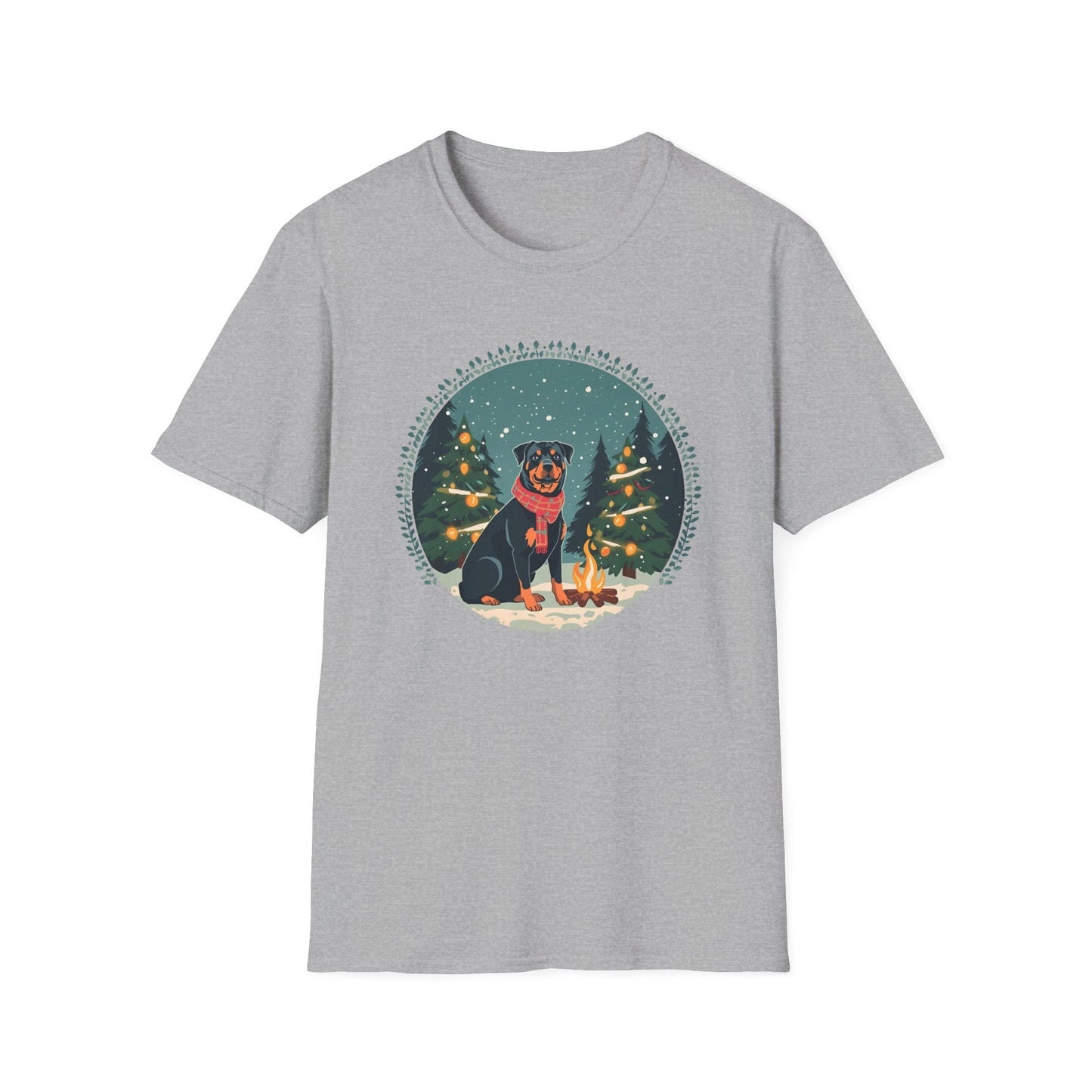Rottweiler – Campfire Christmas T-shirt