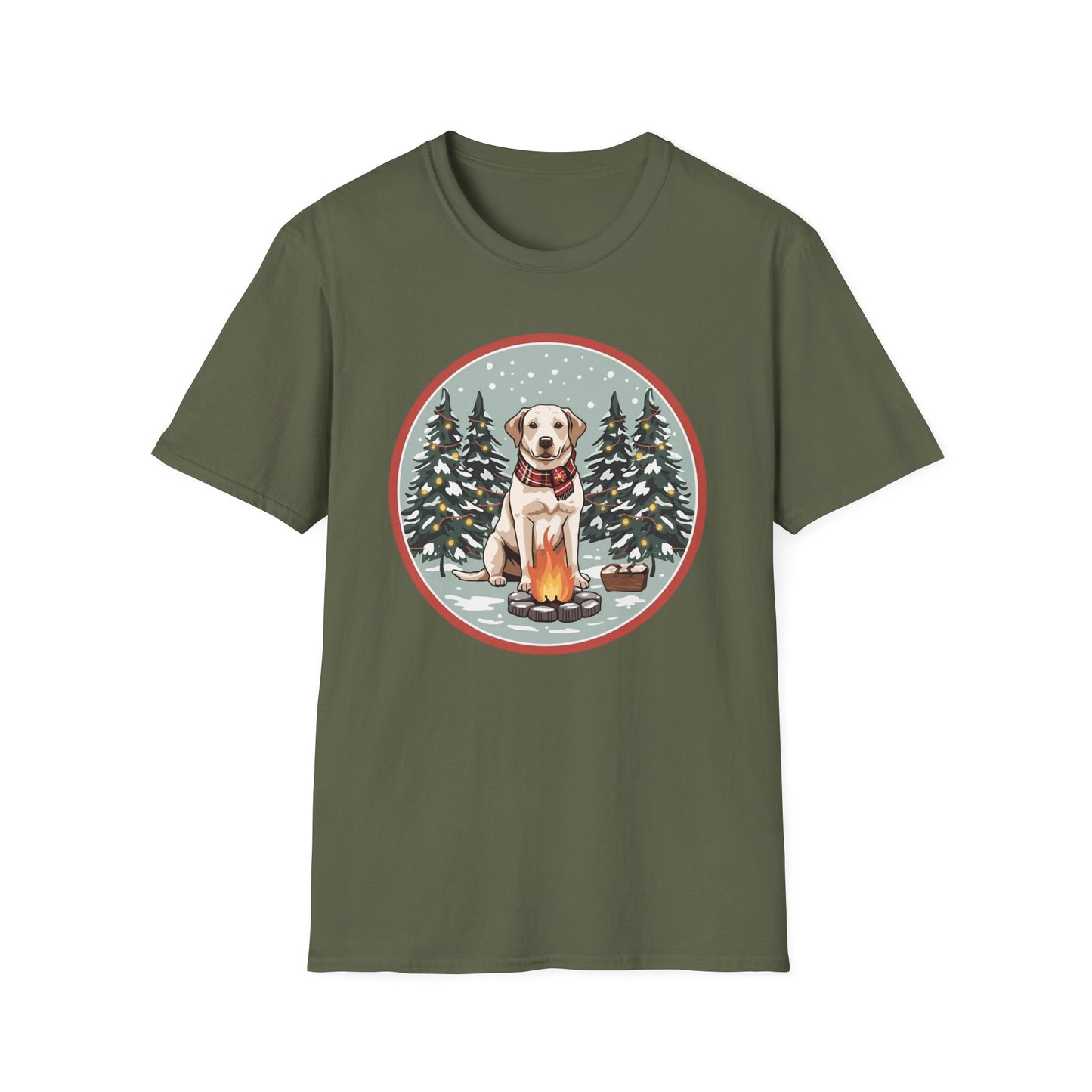 Labrador Retriever – Campfire Christmas T-shirt