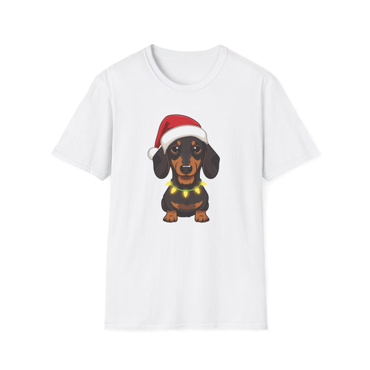 Dachshund – Santa Led - Portrait T-shirt