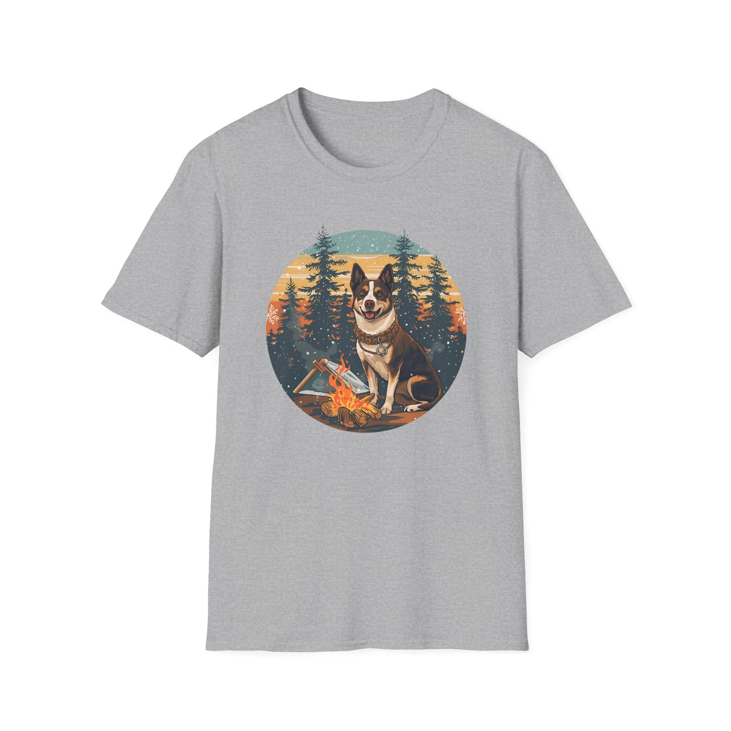Aussie Cattle Dog – Christmas Campfire II - T-Shirt