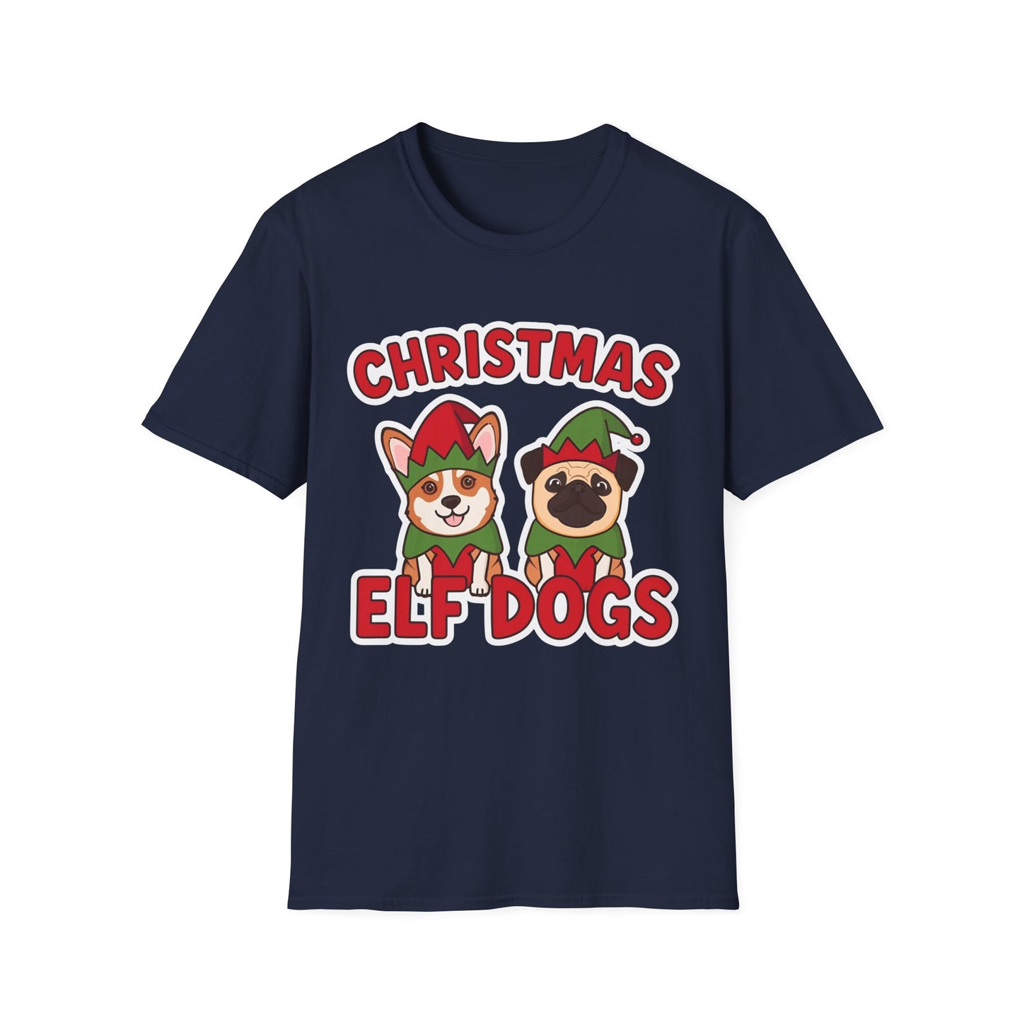 Christmas Elf Dogs T-shirt