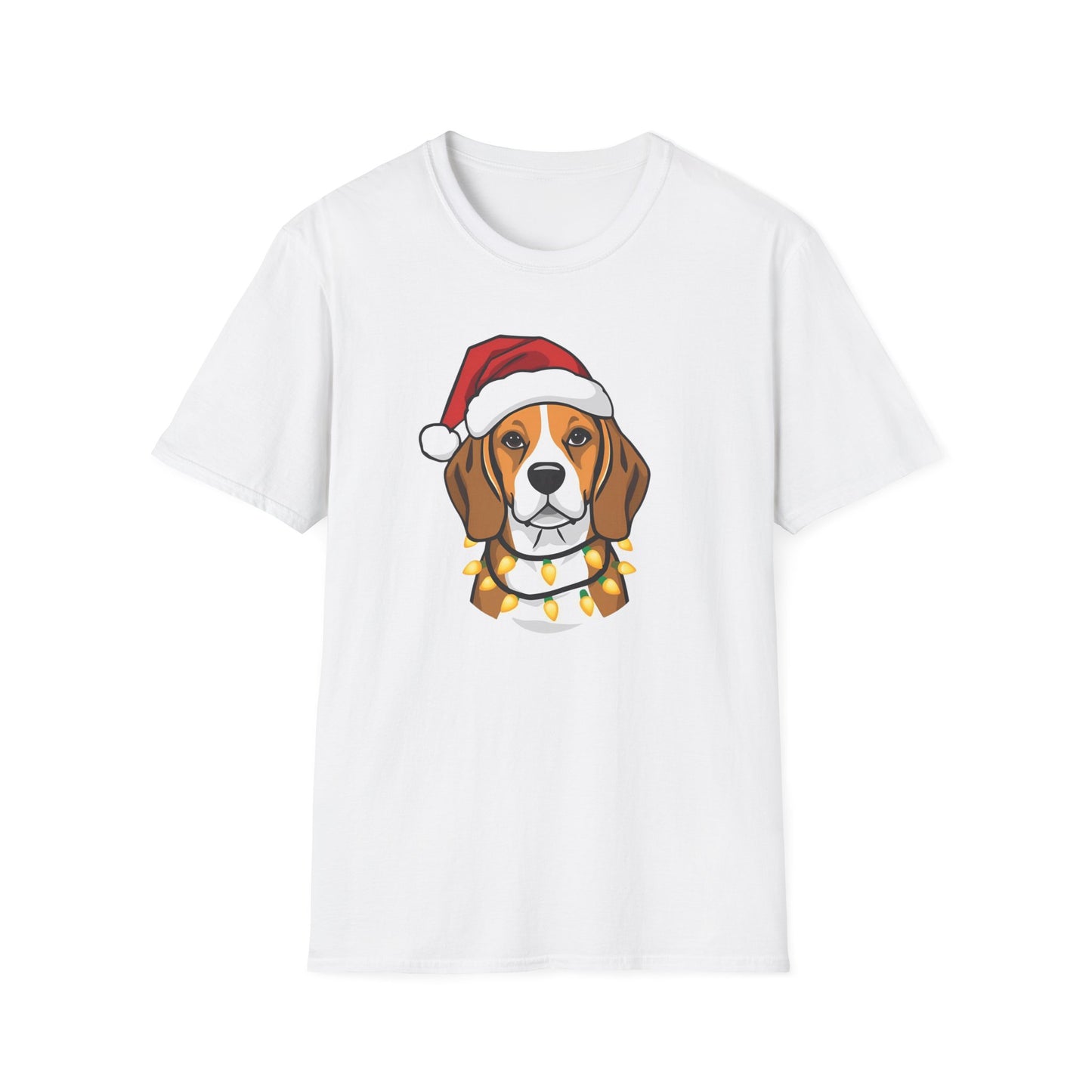 Beagle – Santa Led - Portrait T-shirt
