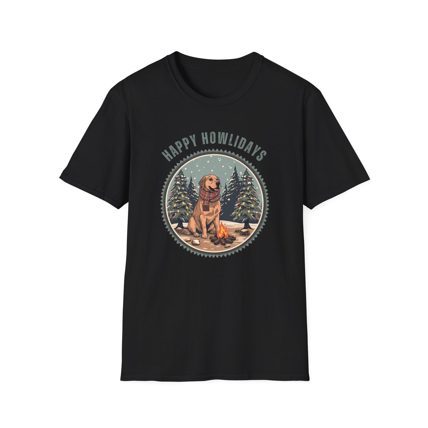 Golden Retriever – Campfire Christmas II T-shirt