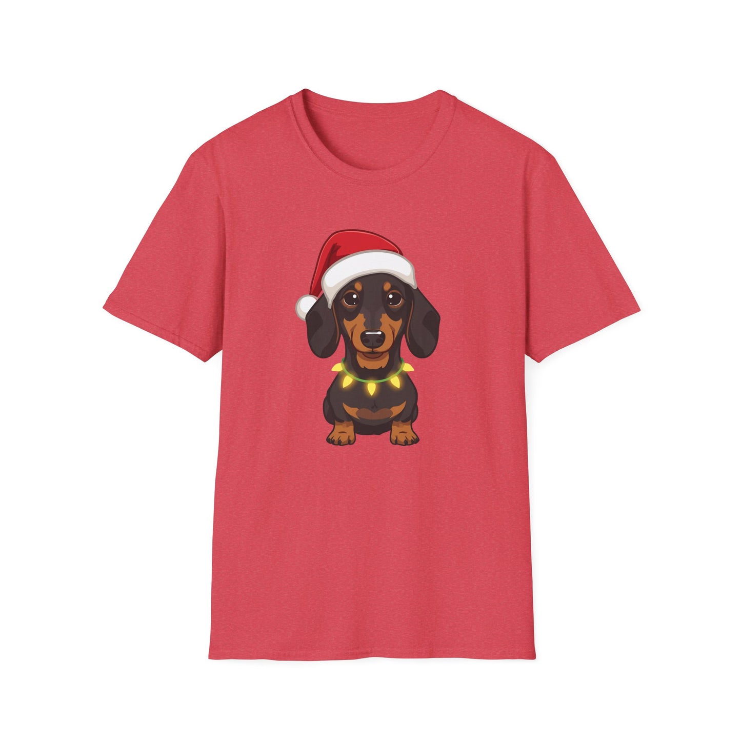 Dachshund – Santa Led - Portrait T-shirt