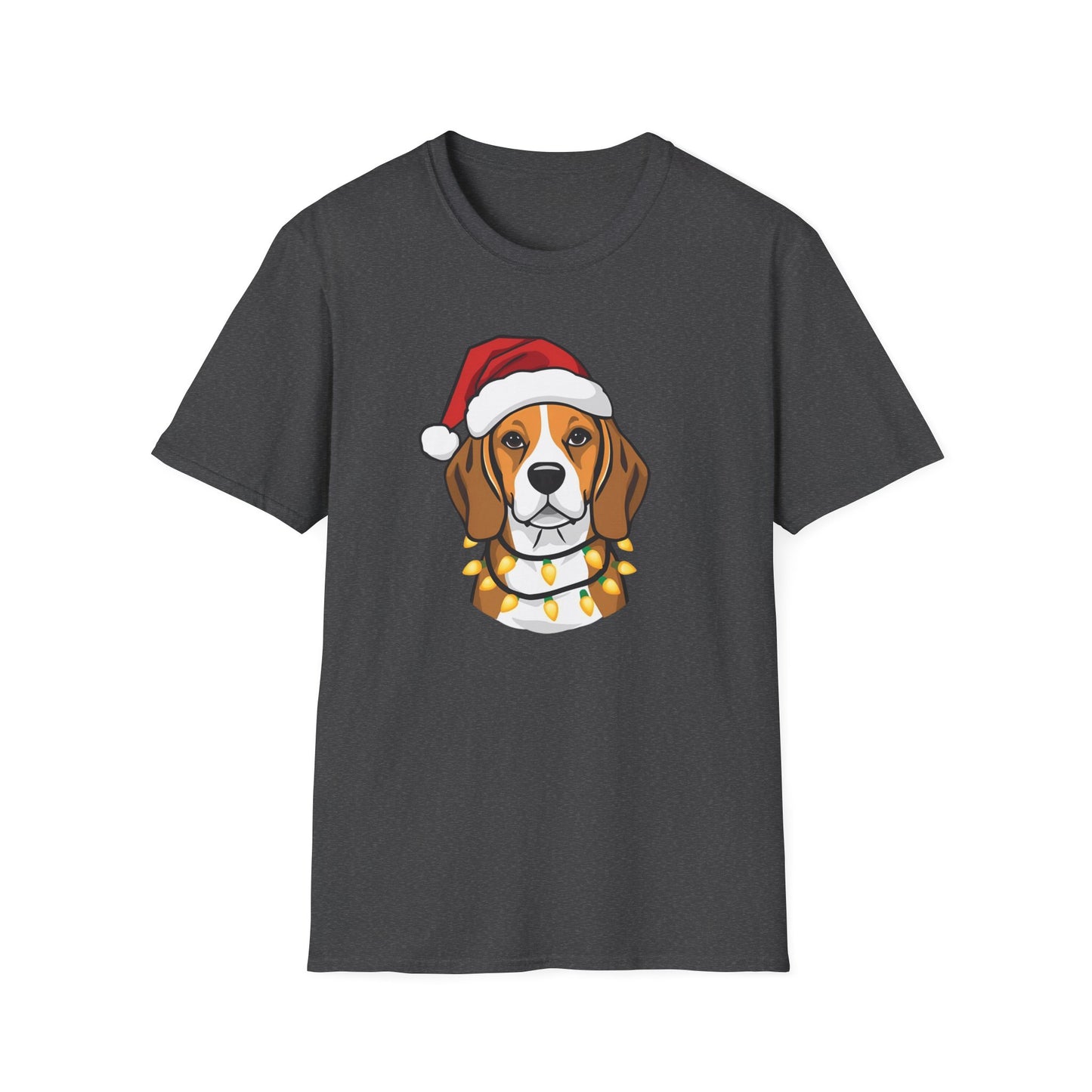 Beagle – Santa Led - Portrait T-shirt