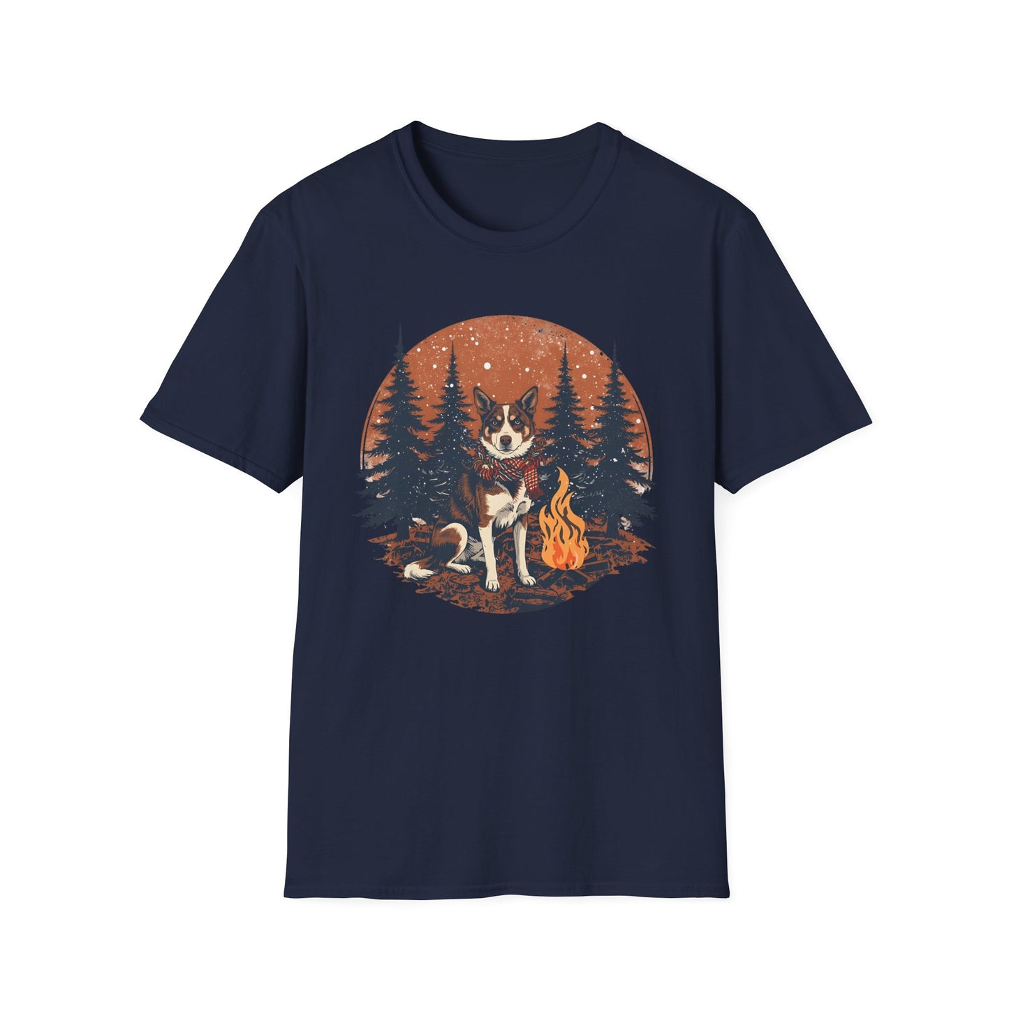 Aussie Cattle Dog – Christmas Campfire - T-Shirt