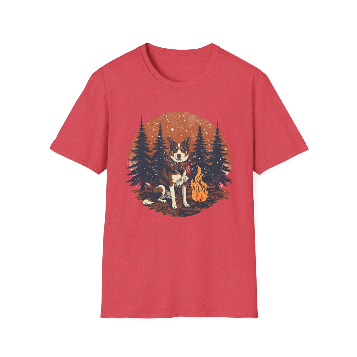 Aussie Cattle Dog – Christmas Campfire - T-Shirt