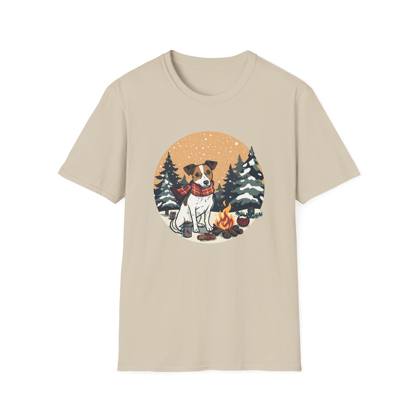 Jack Russell – Christmas Campfire T-Shirt