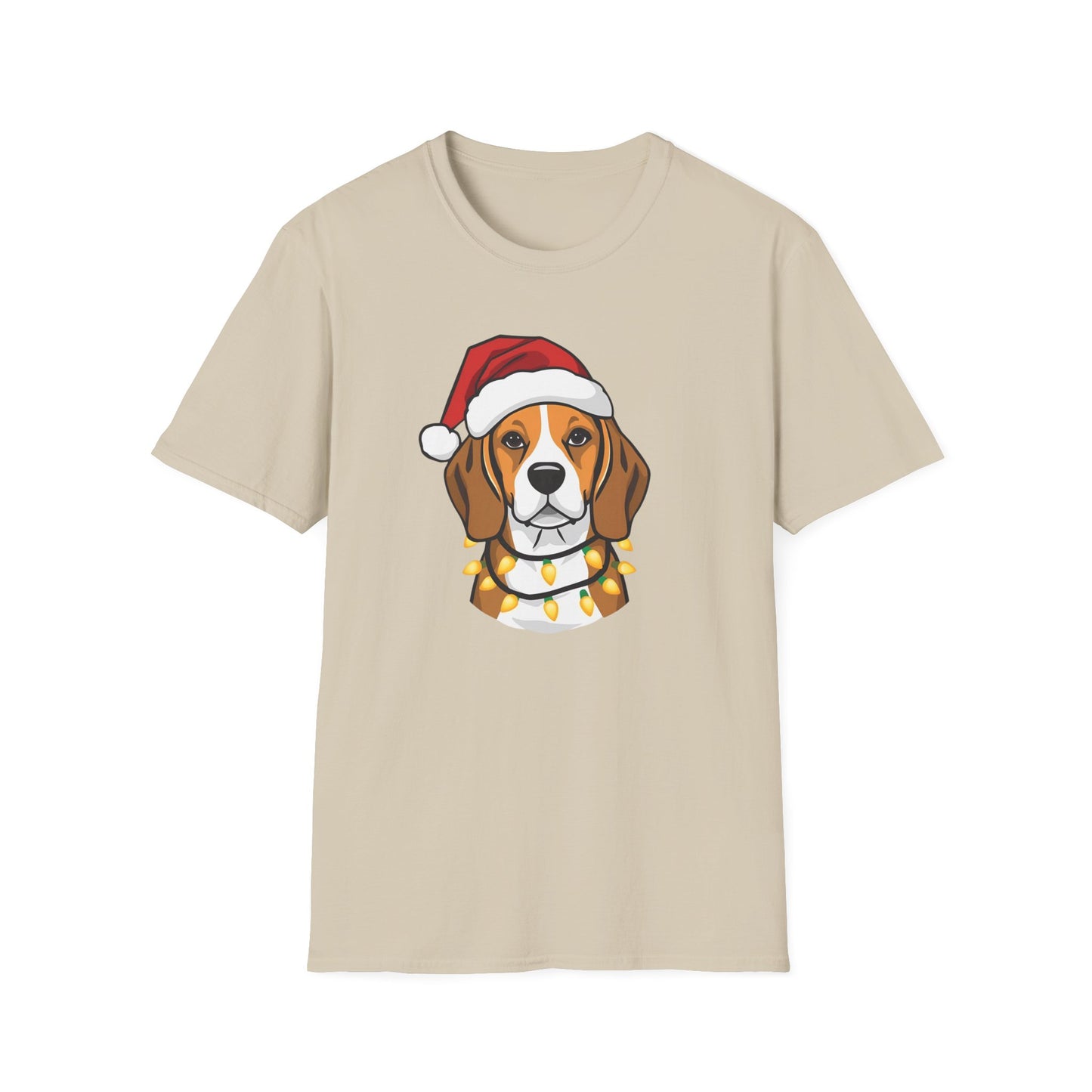 Beagle – Santa Led - Portrait T-shirt
