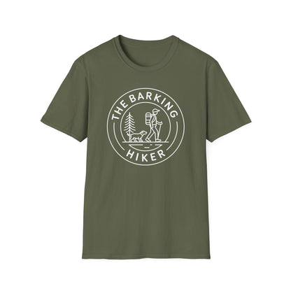 The Barking Hiker line art
