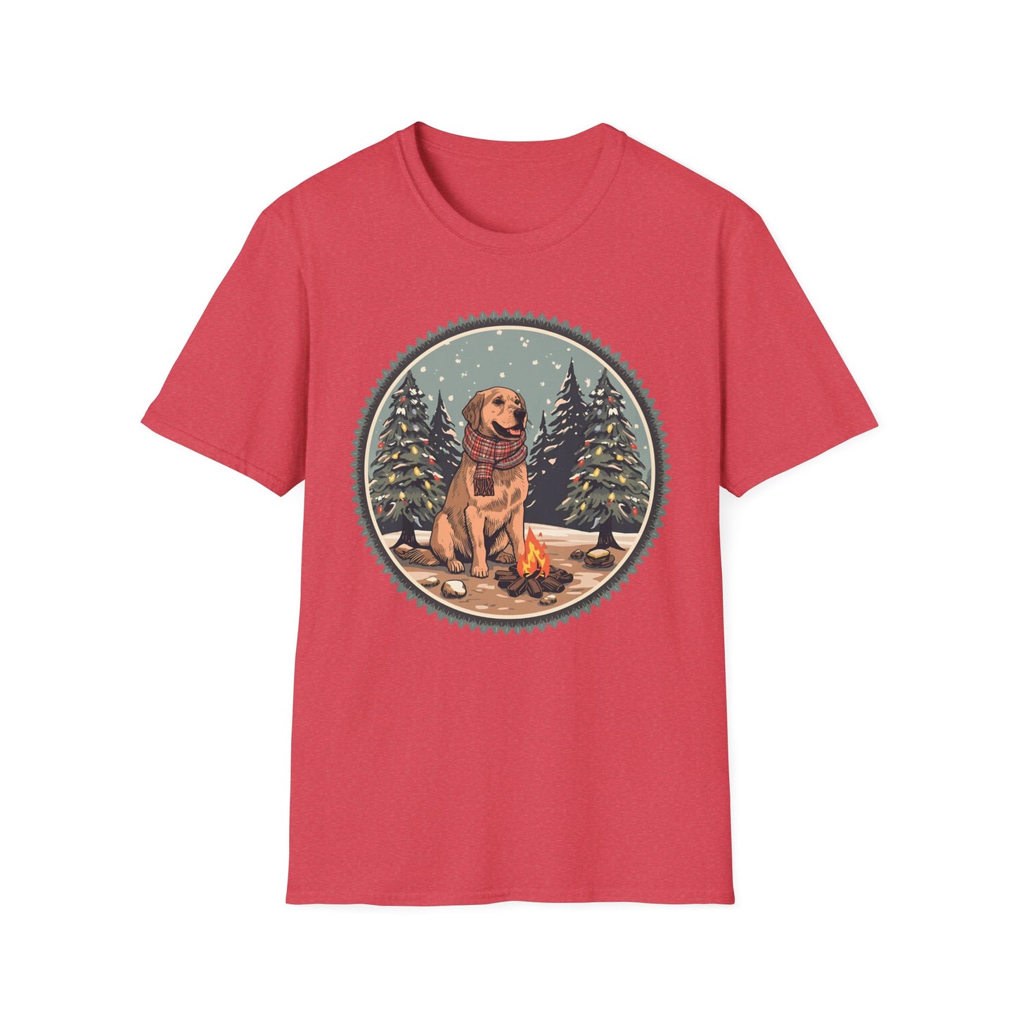 Golden Retriever – Campfire Christmas T-shirt