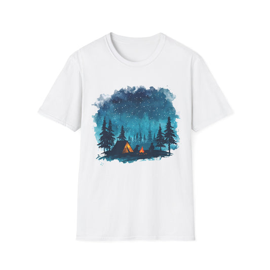 Starry Campsite Watercolor