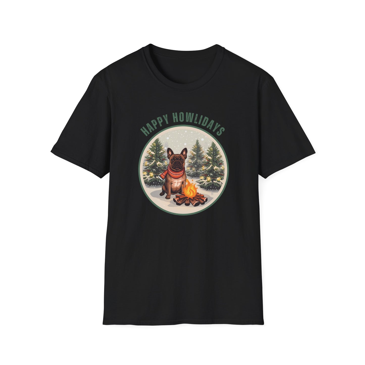 French Bulldog – Campfire Christmas II T-shirt