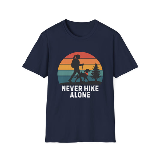 Never Hike Alone lady T-Shirt