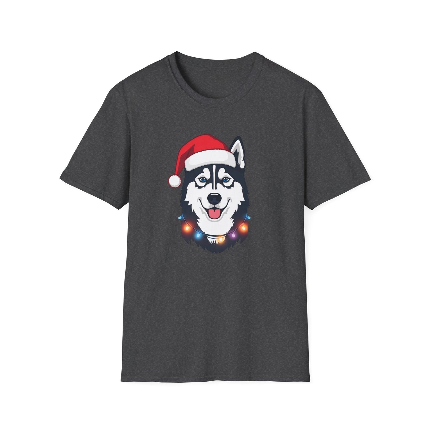 Husky – Santa Led - Portrait T-shirt