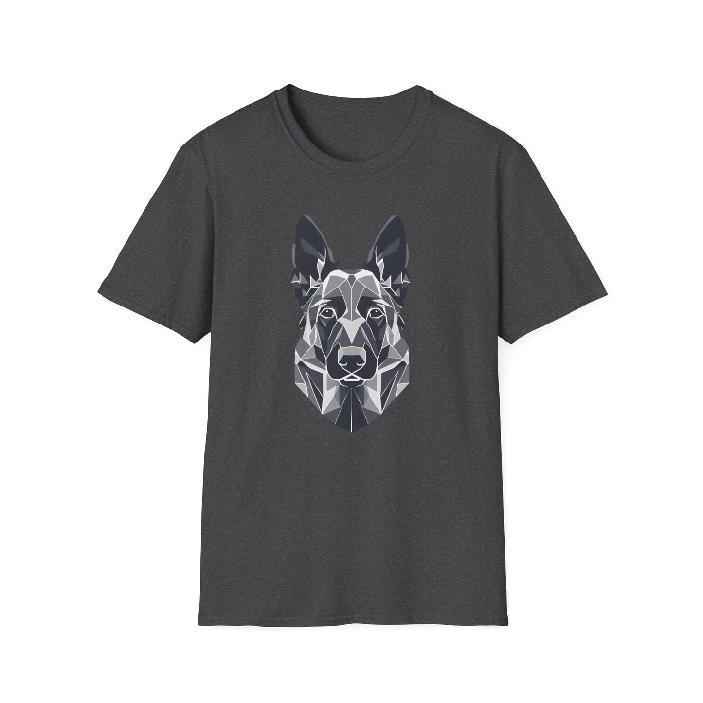 Geometric German Shepherd Head