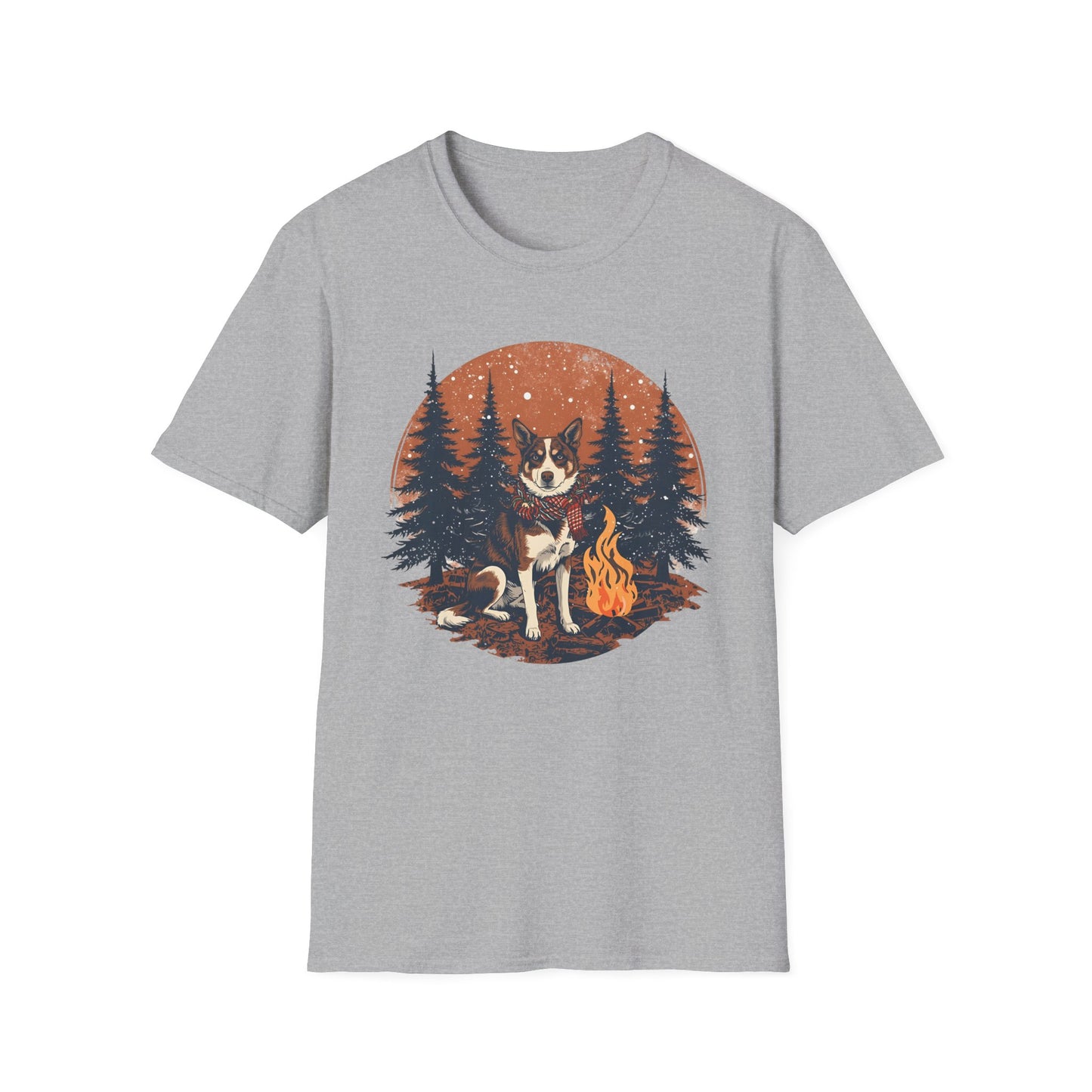 Aussie Cattle Dog – Christmas Campfire - T-Shirt