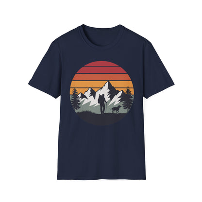 Hiker and Dog Walking