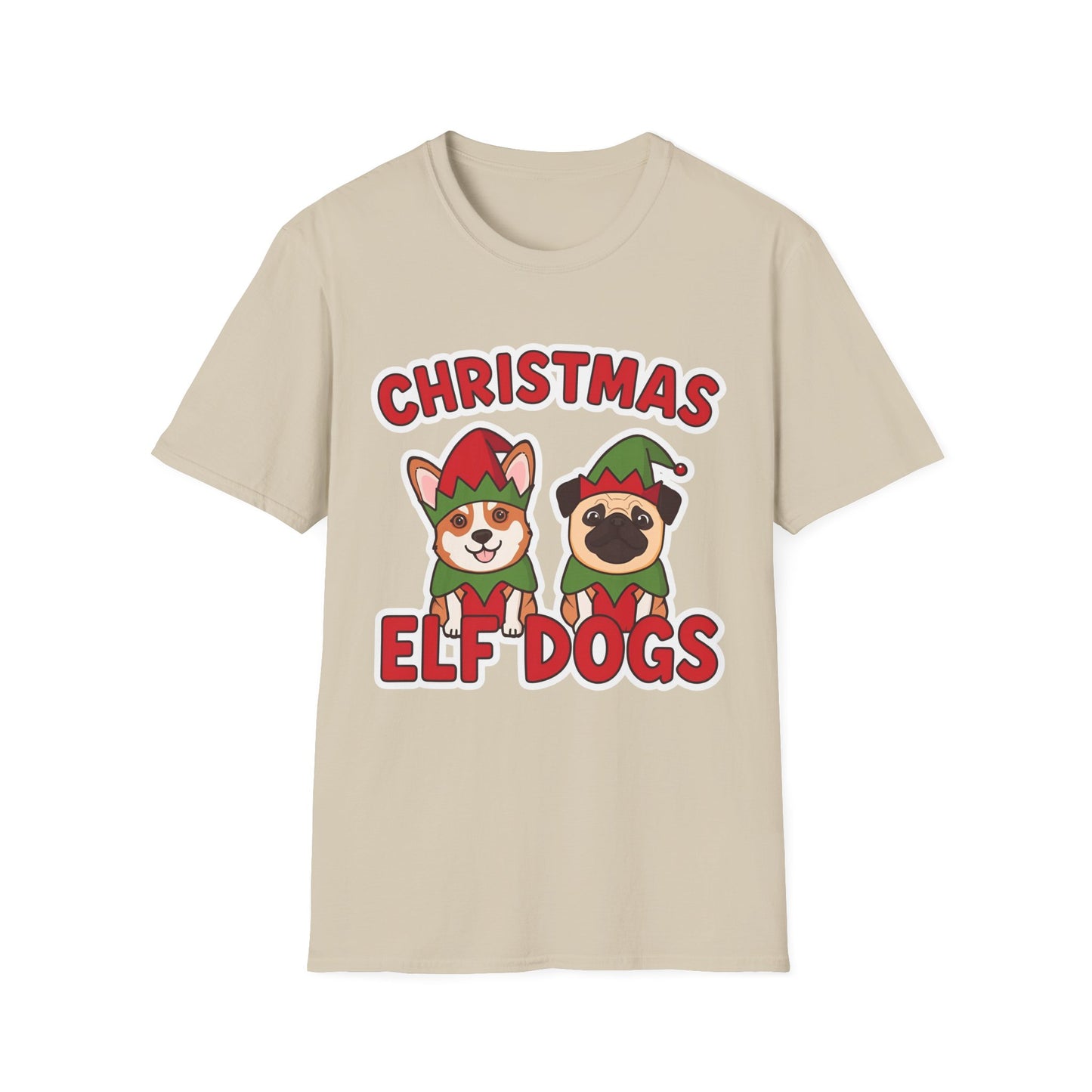 Christmas Elf Dogs T-shirt