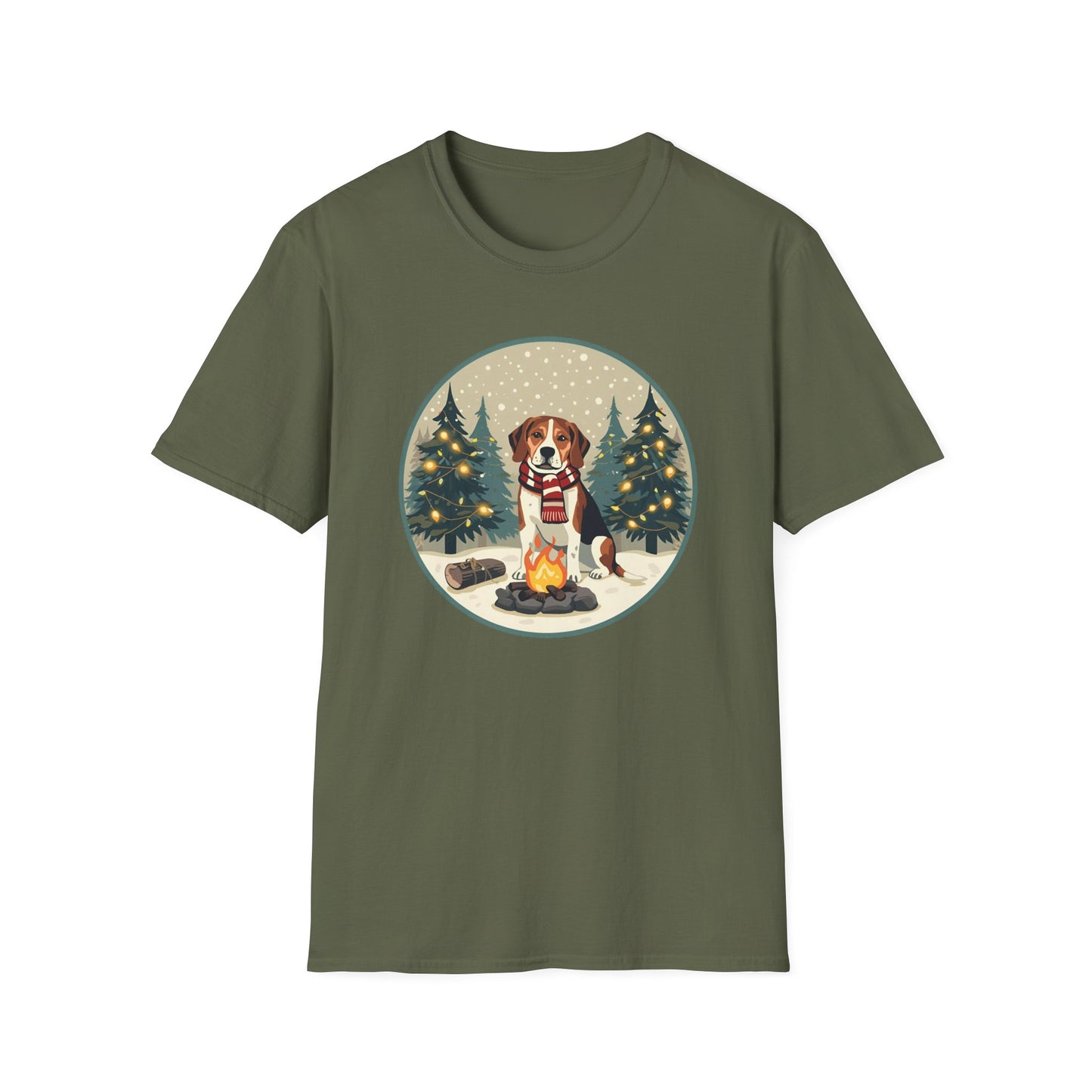 Beagle – Campfire Christmas T-shirt