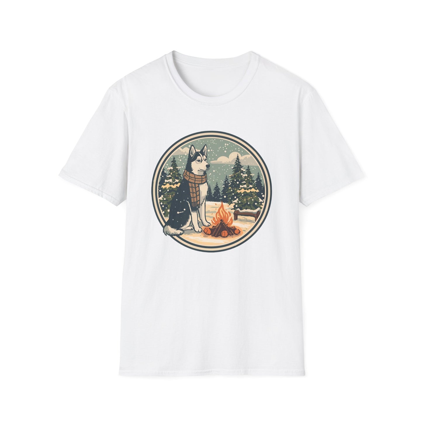 Husky – Campfire Christmas T-shirt