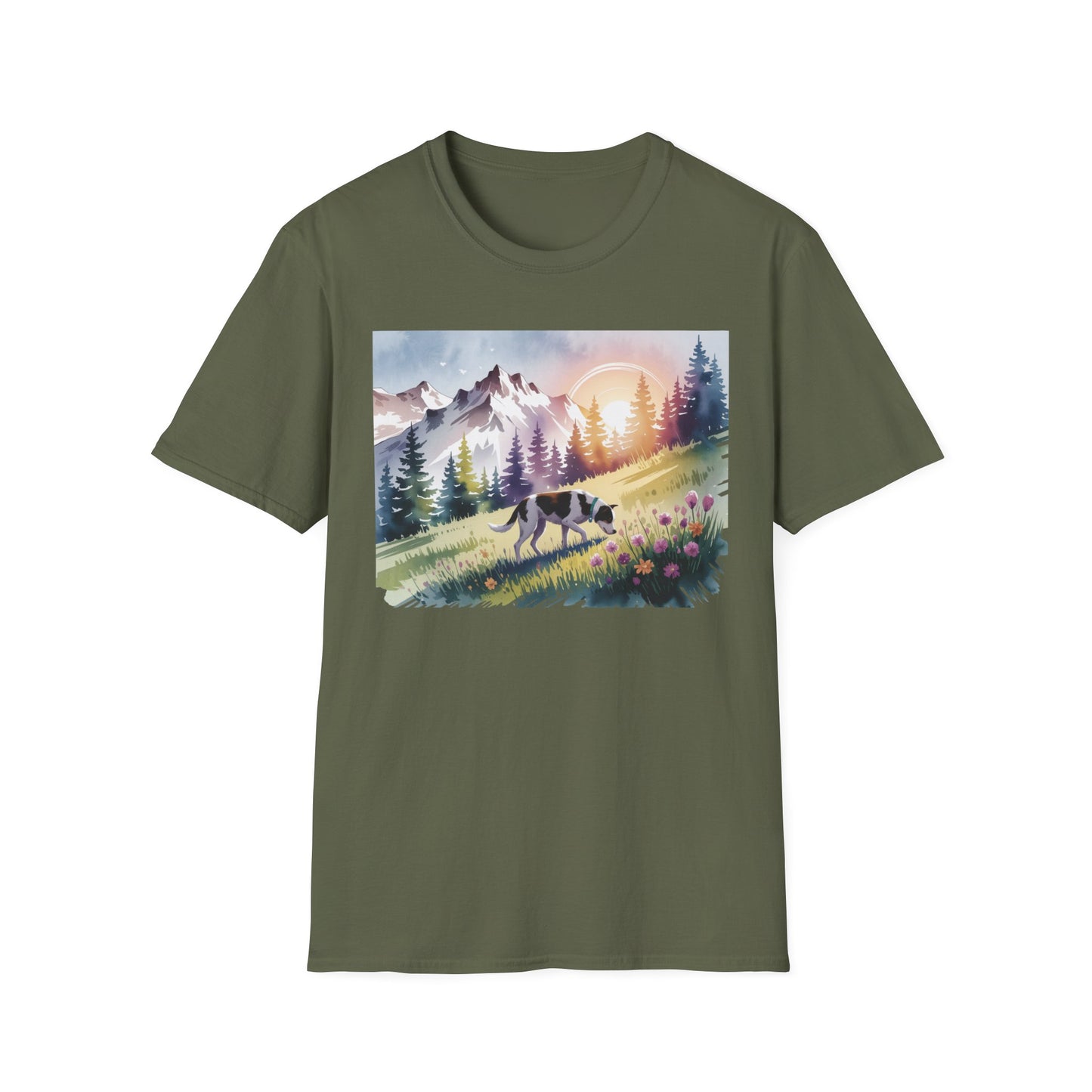 Dog View Watercolor T-Shirt