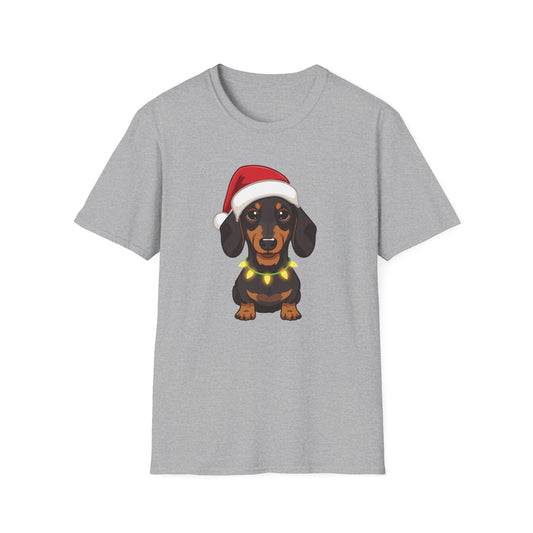 Dachshund – Santa Led - Portrait T-shirt