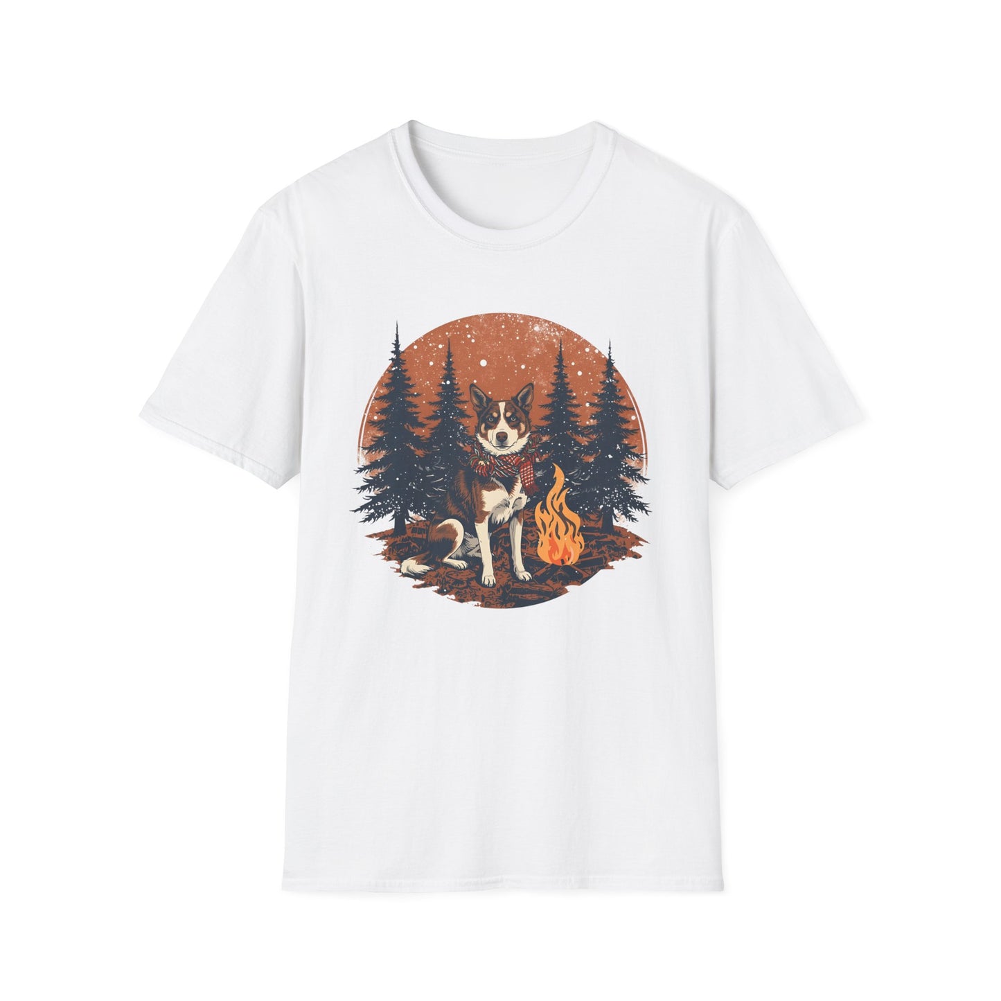 Aussie Cattle Dog – Christmas Campfire - T-Shirt