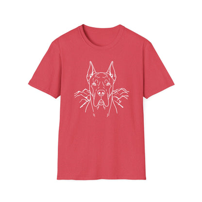 Dog Portrait Line Art Great Dane