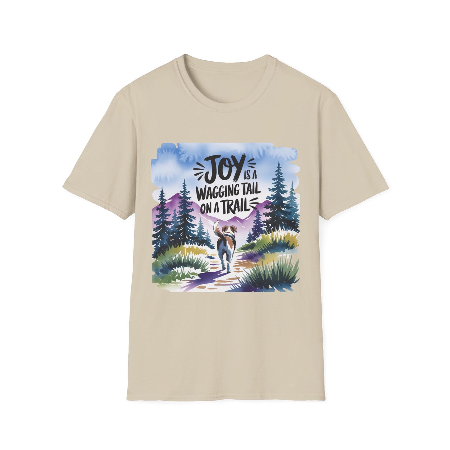 Joy is a Wagging Tail Watercolor