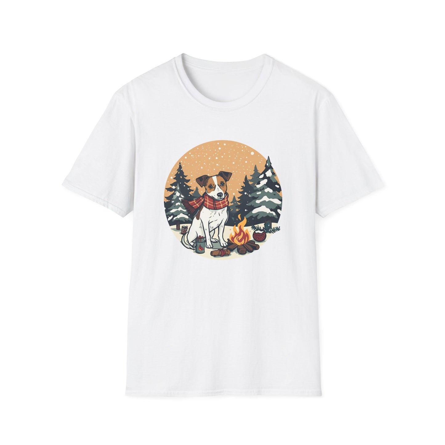 Jack Russell – Christmas Campfire T-Shirt