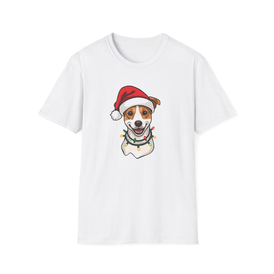Jack Russell – Santa LED Portrait T-Shirt