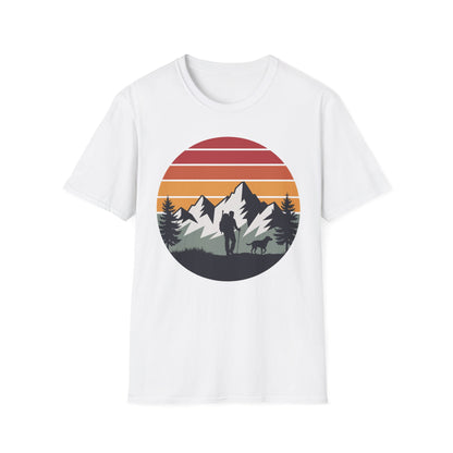 Hiker and Dog Walking