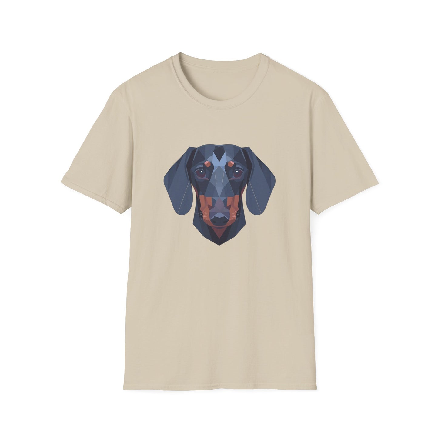 Geometric Dachshund Head
