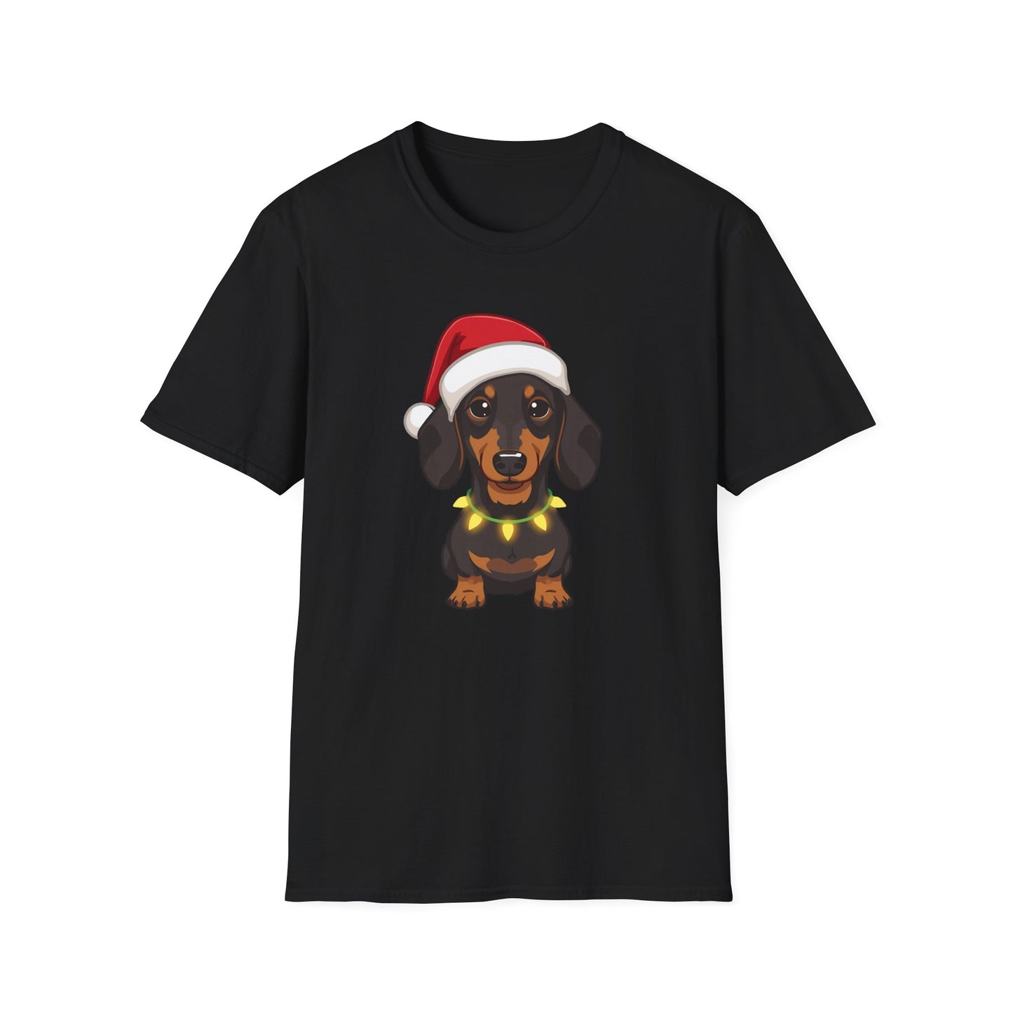 Dachshund – Santa Led - Portrait T-shirt