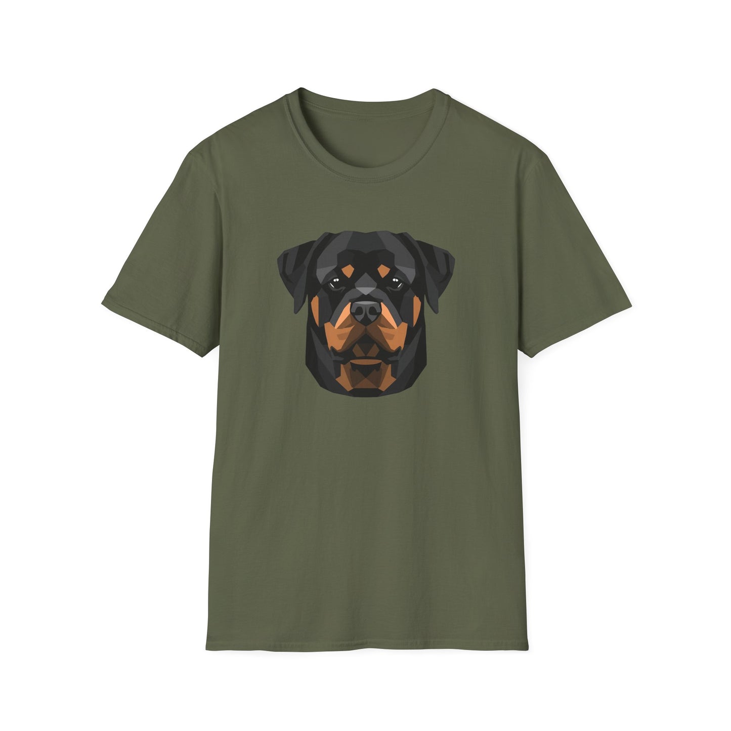 Geometric Rottweiler Head