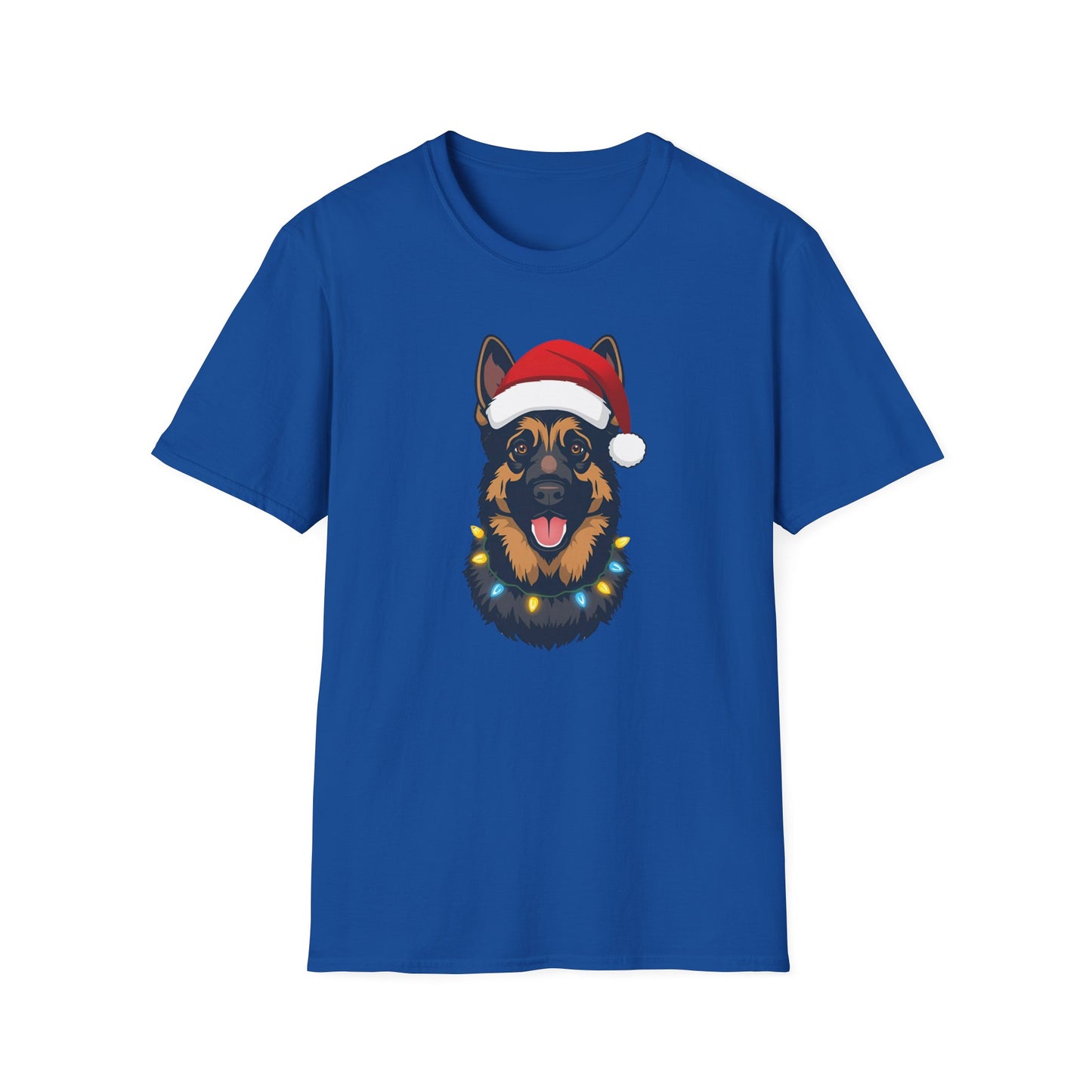 German Shepherd – Santa Led - Portrait T-shirt